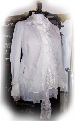 Leinen Organza Jacke