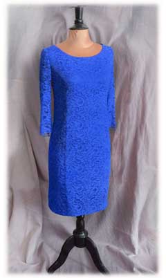 Spitzenkleid blau